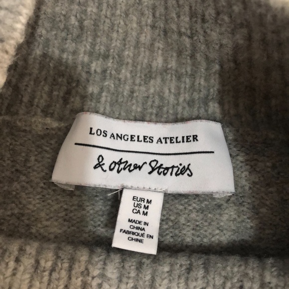 And Other Stories Cropped Grey Sweater - Picture 3 of 4